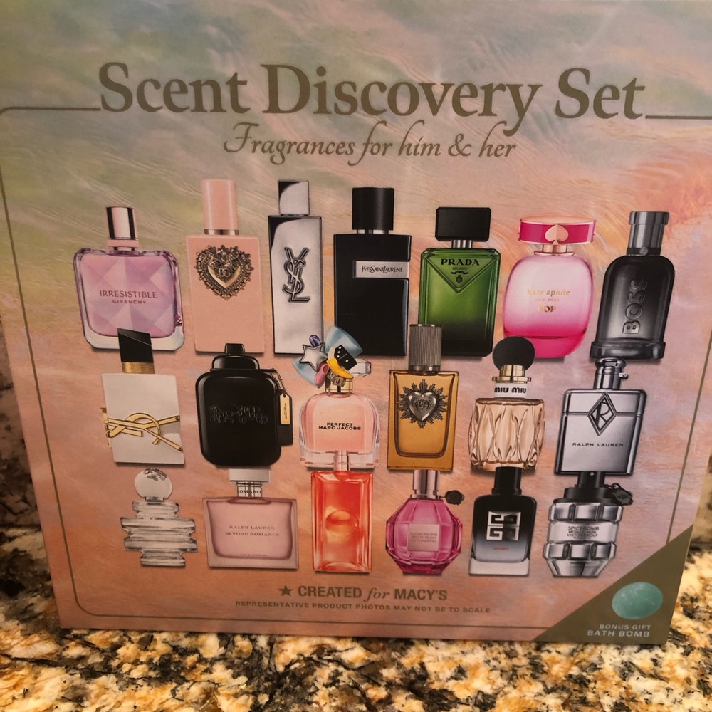 Macy’s 20pc Scent Discovery Set For Him and Her Sample Gift Set Kit - Picture 2 of 6